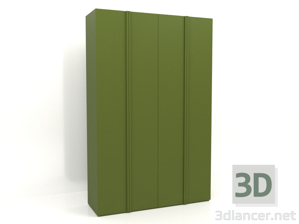 3d модель Шкаф MW 01 paint (1800х600х2800, green) – превью