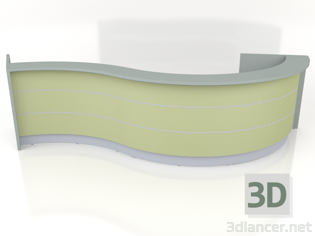 3d модель Стойка регистрации Valde LAV06L (4199x1162) – превью