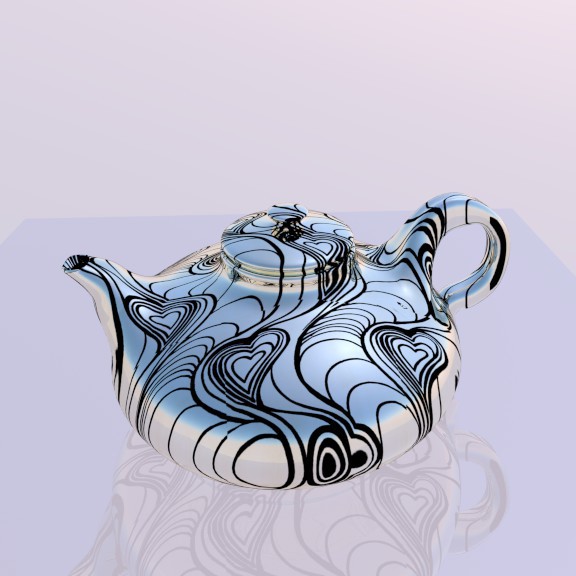 3d model teapot - preview