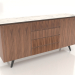 3d model Sideboard Nottingham (Walnut White Ceramic) - preview