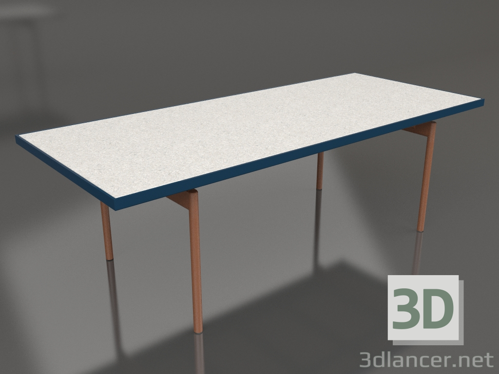 3d model Dining table (Grey blue, DEKTON Sirocco) - preview