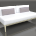 3d model Sofa module, section 4 (Gold) - preview