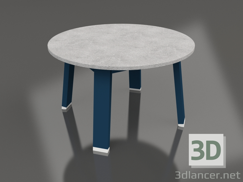 modèle 3D Table d'appoint ronde (Gris bleu, DEKTON) - preview