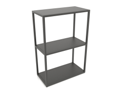 Rack-console rectangulaire (MÉTAL, 60x30x86, 3 étagères)