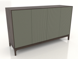 Mobile TV FARGO con frontali fresati 1600x500x950 mm (oliva, rovere scuro, opzione 3)