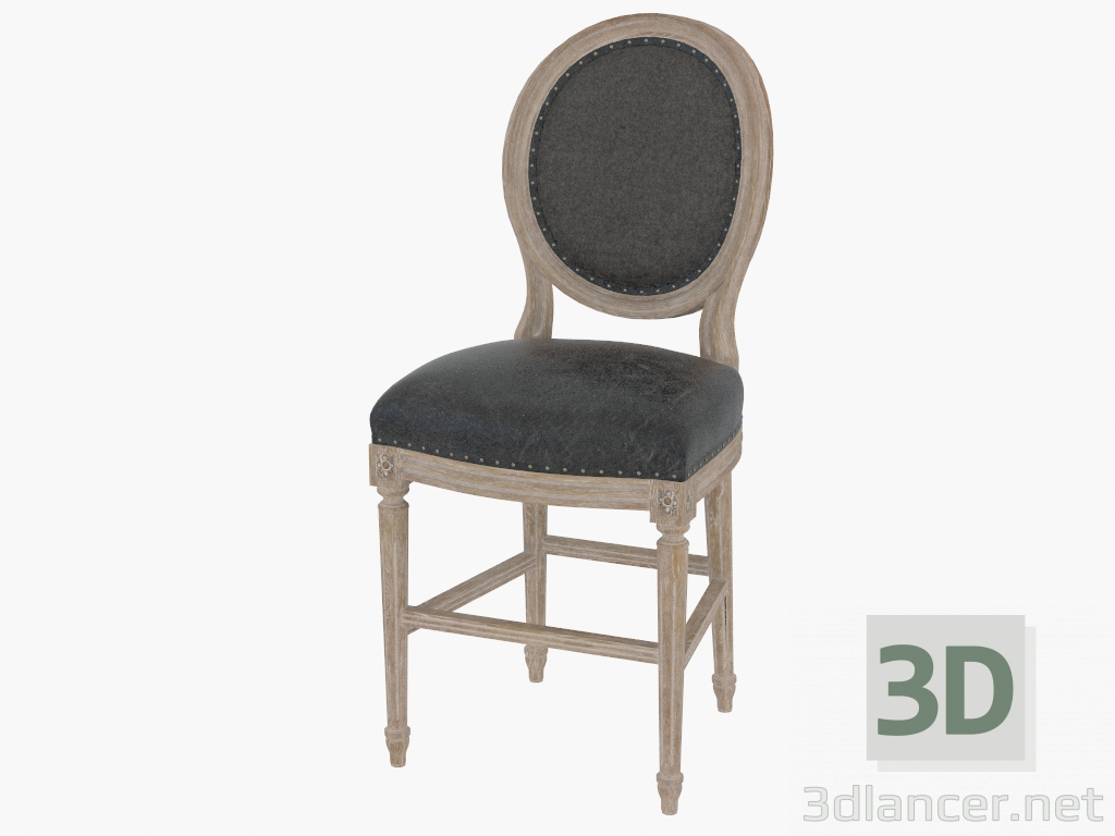 3d модель Стілець обідній VINTAGE LOUIS ROUND BACK COUNTER STOOL (8828.3001) – превью