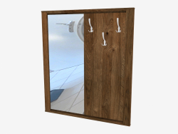 Hanger with mirror (114 x 130 x 4.5 cm)