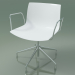 3d model Chair 0233 (5 legs, with armrests, chrome, polypropylene PO00401) - preview