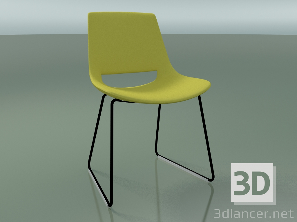 modello 3D Sedia 1201 (su pattini, polietilene, V39) - anteprima