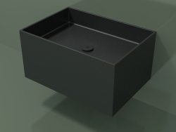 Lavabo sospeso (02UN42301, Deep Nocturne C38, L 72, P 50, H 36 cm)