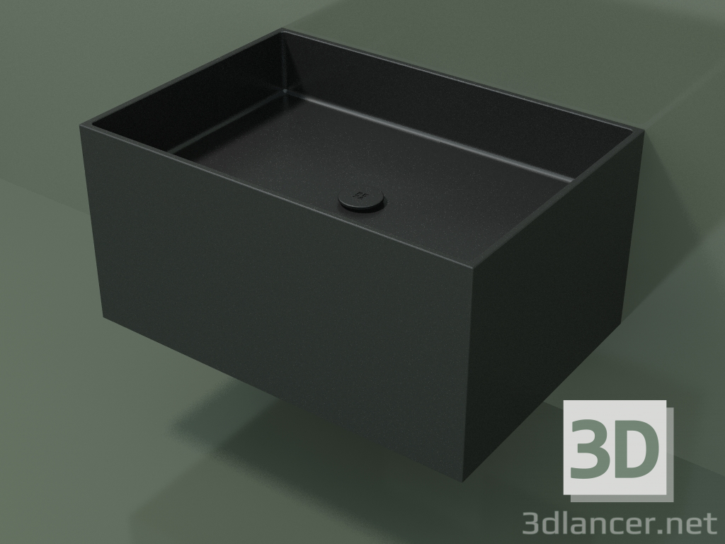 3D modeli Duvara monte lavabo (02UN42301, Deep Nocturne C38, L 72, P 50, H 36 cm) - önizleme