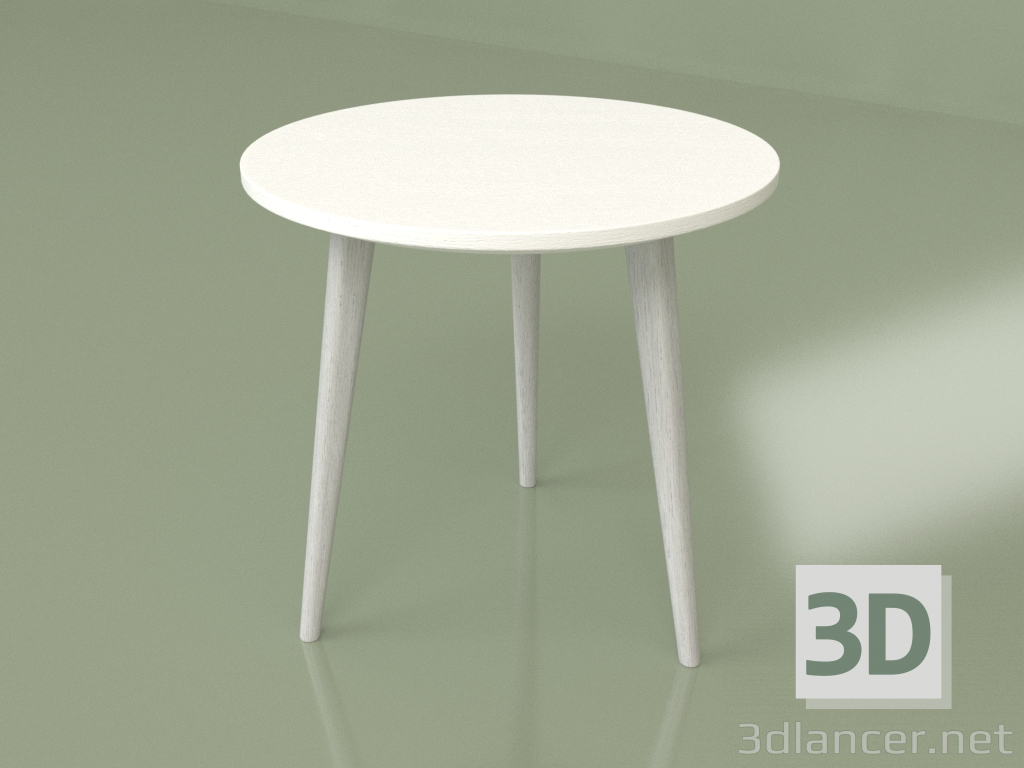 3d model Mesa de centro Polo mini (patas blancas) - vista previa