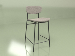 Silla semi-bar Madrid (gris)