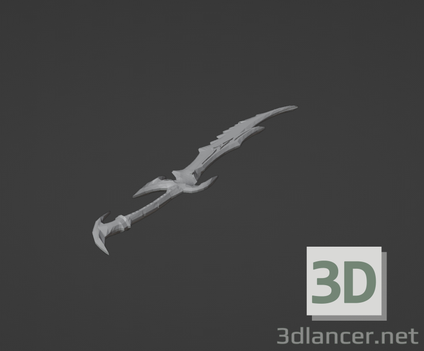 Skyrim Daedric Sword 3D-Modell kaufen - Rendern