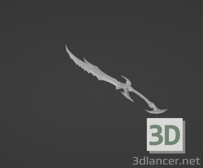 Skyrim Daedric Sword 3D-Modell kaufen - Rendern