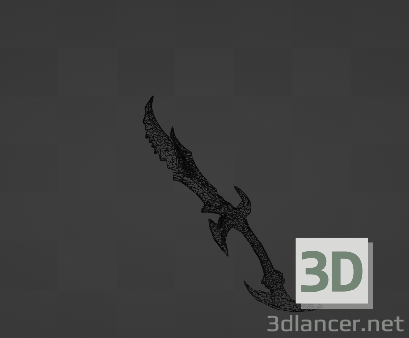 modèle 3D de Épée daedrique de Skyrim acheter - rendu