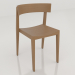 3d model A chair with a long back - preview