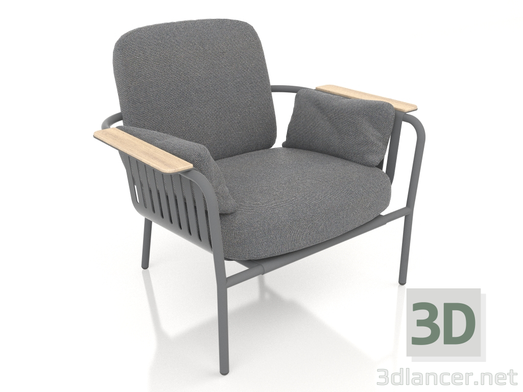 3d model Armchair (Anthracite) - preview