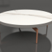 modèle 3D Table basse ronde Ø120 (Gris quartz, DEKTON Aura) - preview