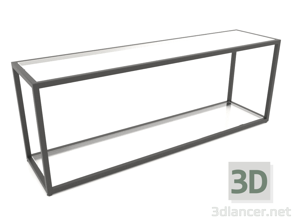 modello 3D Panca-panca a due livelli (VETRO, 120x30x44) - anteprima