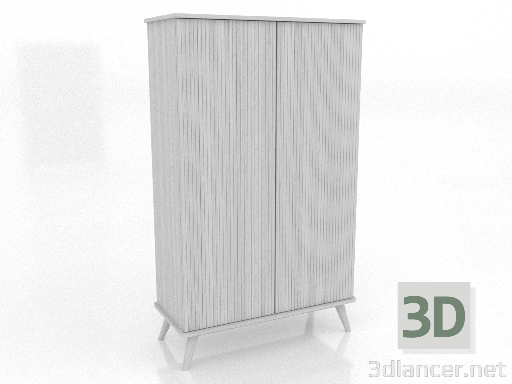 3d модель Шафа 4 1000х450х1650 мм (білий RAL 9010) – превью 3d модель Шафа 4 1000х450х1650 мм (білий RAL 9010) – превью