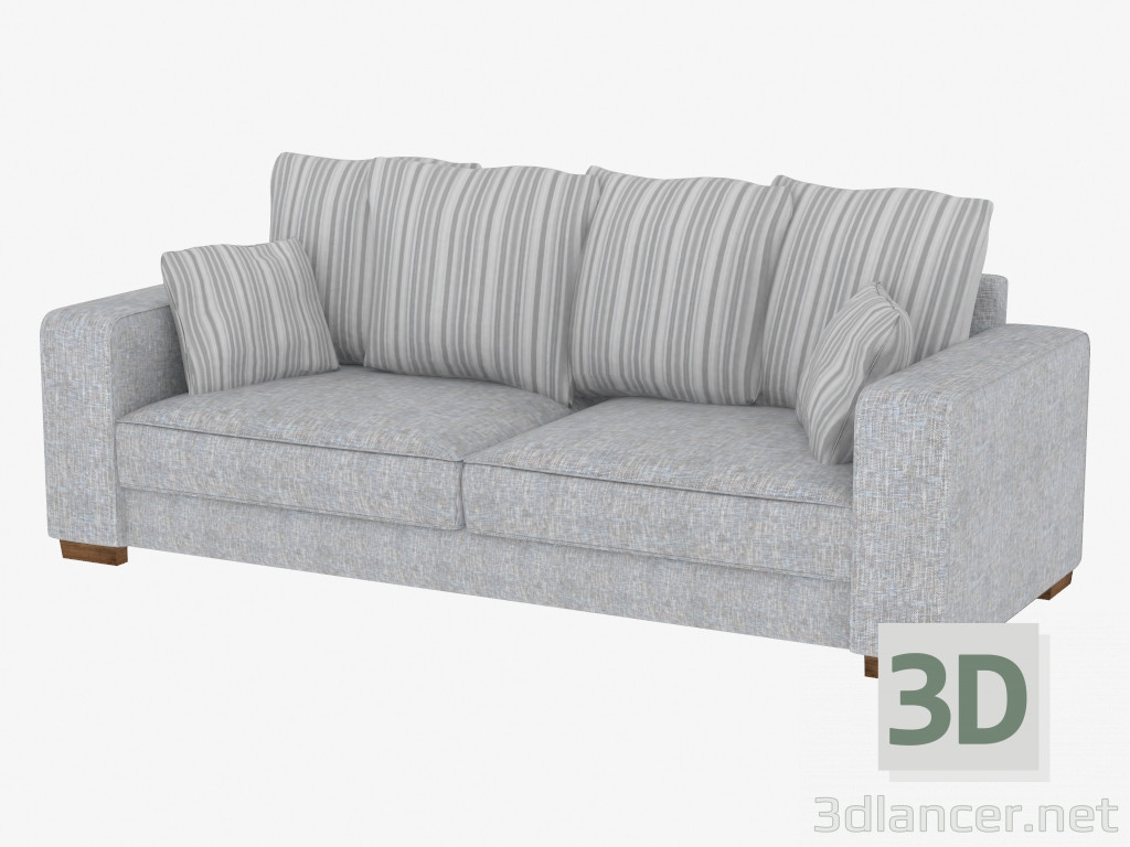 Modelo 3d Sofá moderno, reto - preview