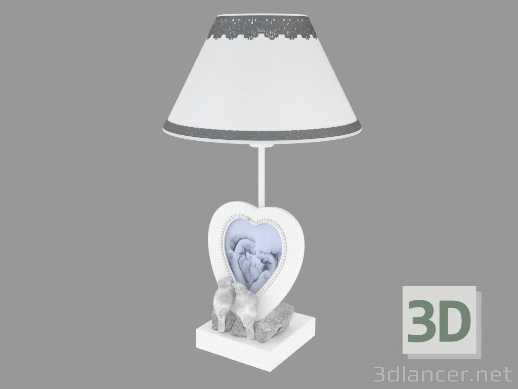 modello 3D Lampada da tavolo BOUQUET (ARM023-11-S) - anteprima