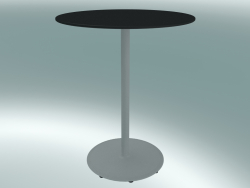 Table BON (9380-01 (⌀ 60cm), H 74cm, HPL noir, blanc fonte)