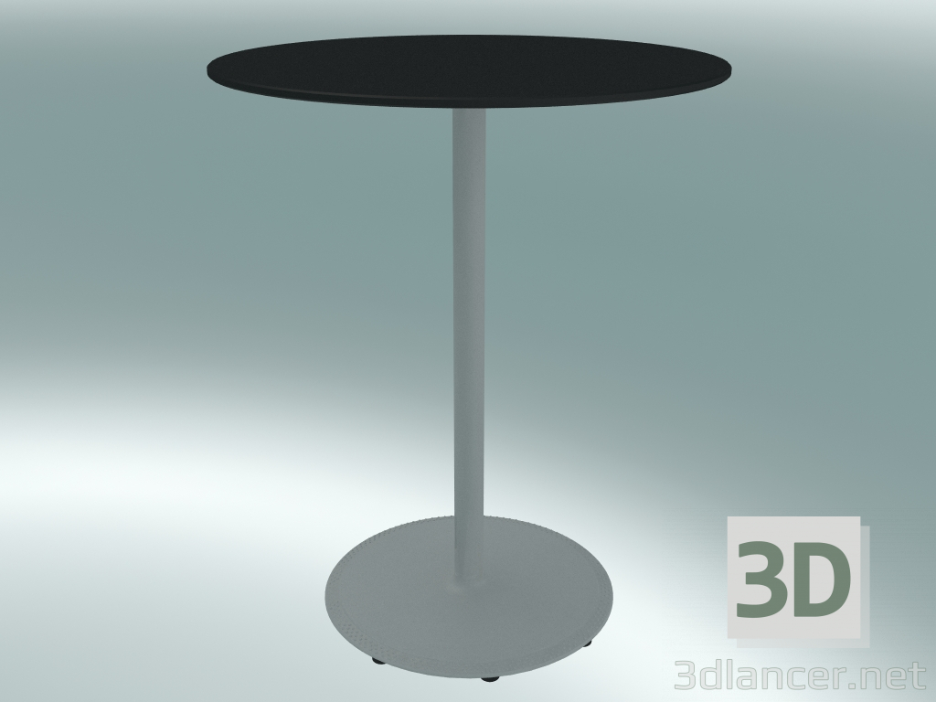 3d model Mesa BON (9380-01 (⌀ 60cm), H 74cm, HPL negro, hierro fundido blanco) - vista previa