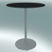 3d model Table BON (9380-01 (⌀ 60cm), H 74cm, HPL black, cast iron white) - preview