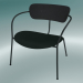 3d model Chair Pavilion (AV6, H 70cm, 65x69cm, Black lacquered oak, Velvet 1 Forest) - preview