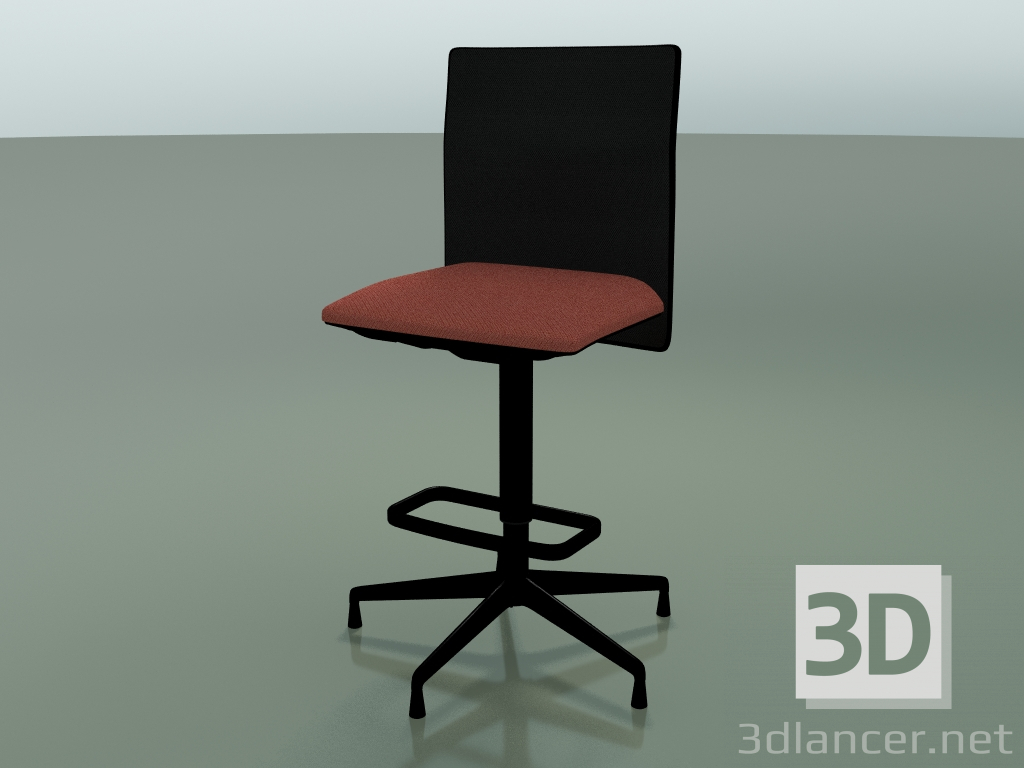 modèle 3D Tabouret à dossier bas 6506 (5 pieds, avec filet, V39) - preview