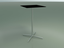 Tavolo quadrato 5558 (H 103.5 - 59x59 cm, Nero, LU1)