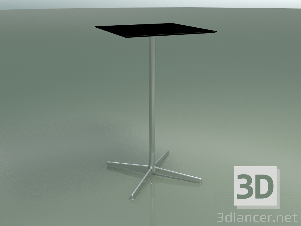 3d model Mesa cuadrada 5558 (H 103.5 - 59x59 cm, negro, LU1) - vista previa