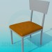 3d model Chair with leather side treatment - preview