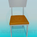 3d model Chair with leather side treatment - preview