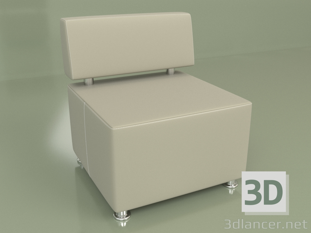 3d model Sección Malta (cuero blanco) - vista previa