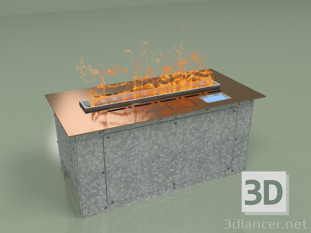 3D Modell Dampfkamin Vepo 500 (Rosagold-Spiegel) - Vorschau