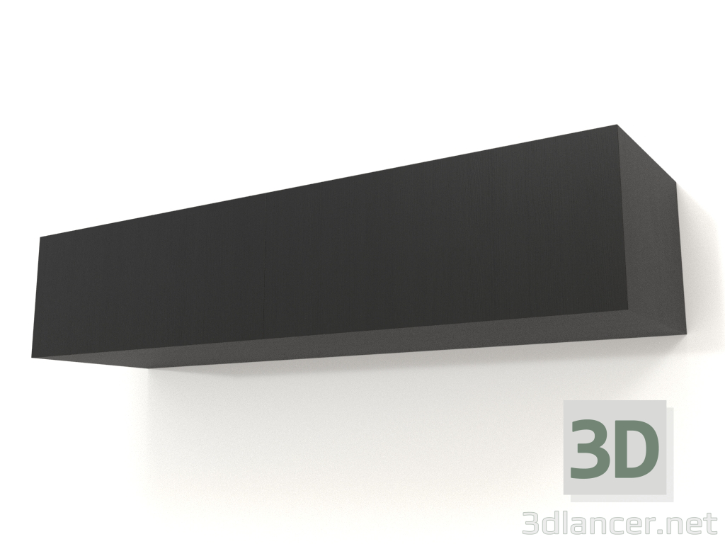 3d model Estante colgante ST 06 (2 puertas, 1200x315x250, madera negra) - vista previa