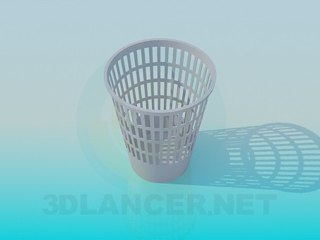 modèle 3D Panier à rebuts - preview