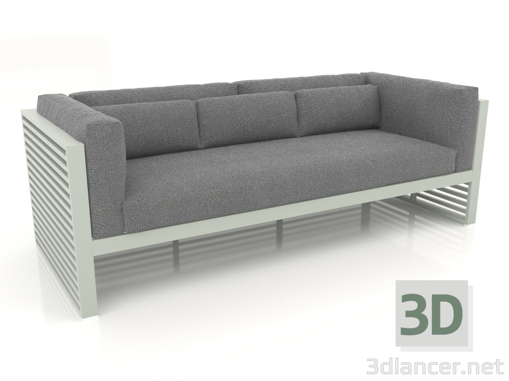 modèle 3D Canapé 3 places (Gris ciment) - preview