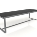 3d model Dining table 270 (DEKTON Domoos, Anthracite) - preview