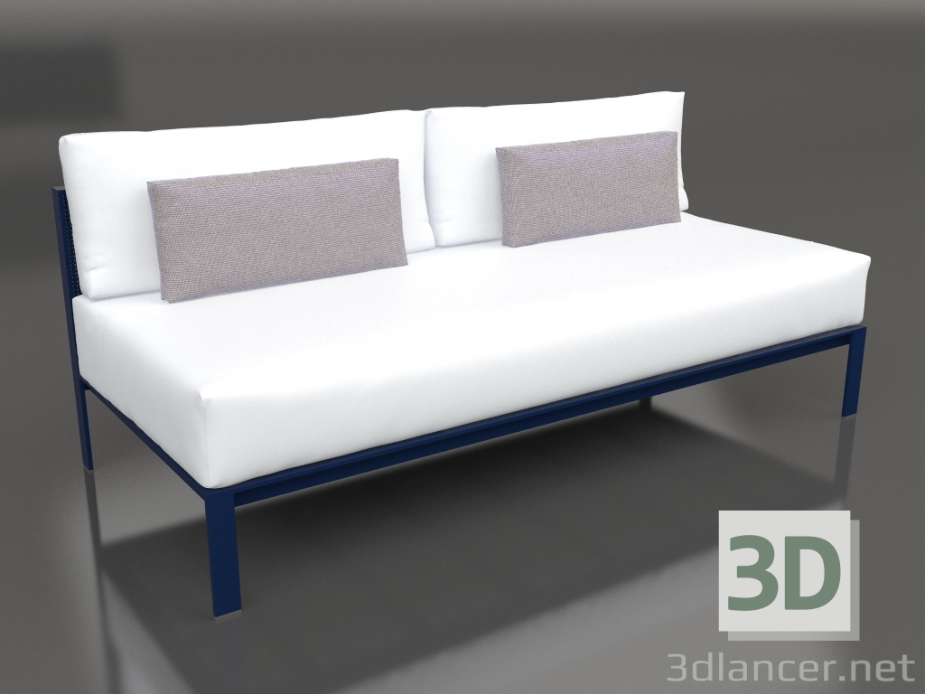 modello 3D Modulo divano, sezione 4 (Blu notte) - anteprima