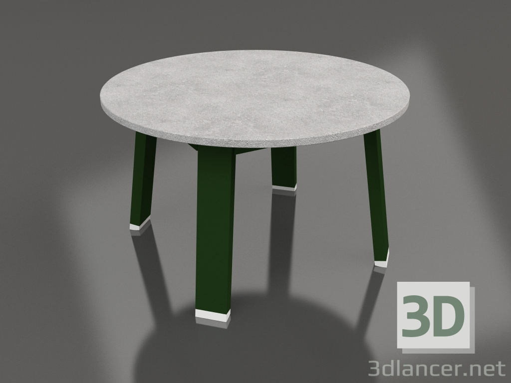 Modelo 3d Mesa lateral redonda (verde garrafa, DEKTON) - preview