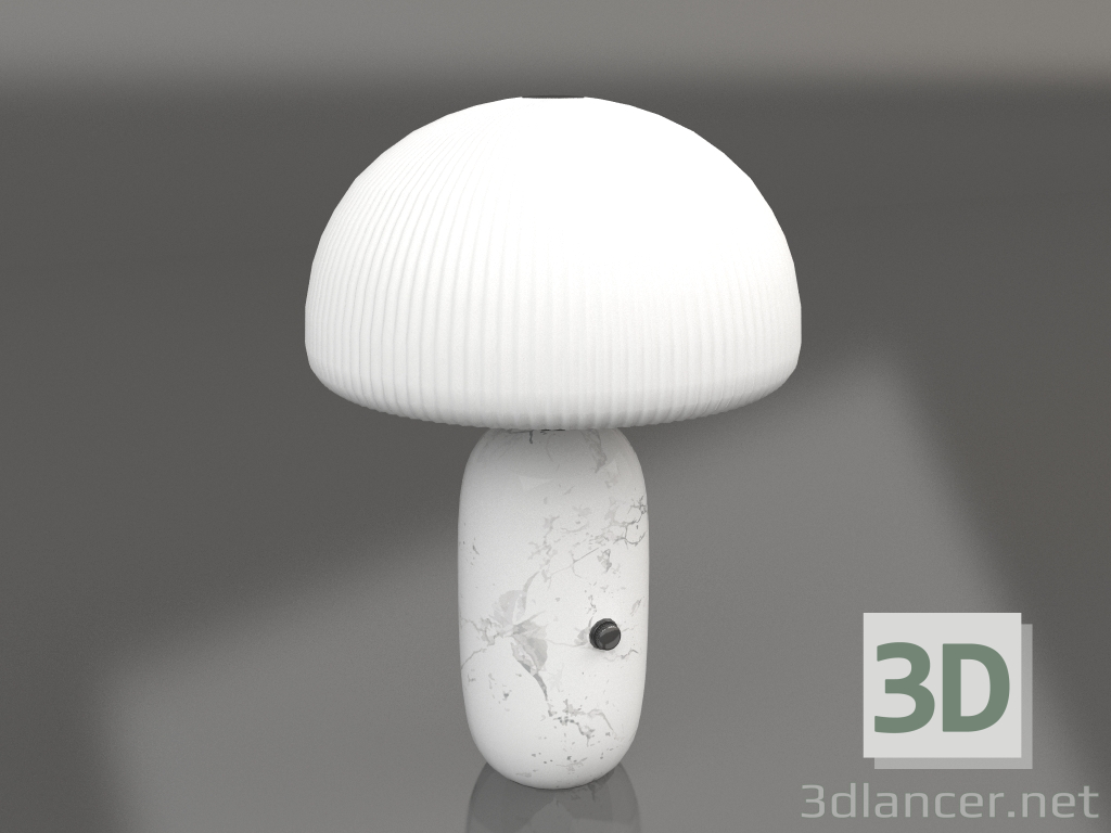 3D Modell Tischlampe Skulptur groß VIPP592 (Weißer Marmor) - Vorschau