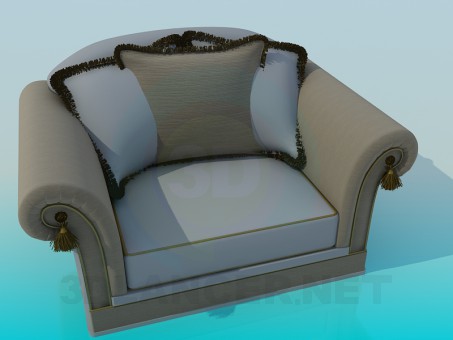 3D Modell Sessel - Vorschau