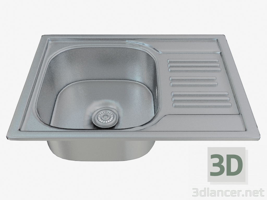 3d model fregadero de la cocina de acero Xylo (ZEX-011A 88 164) - vista previa