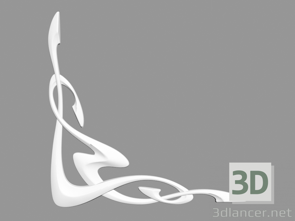 3d model Decorative angle (FU1) - preview