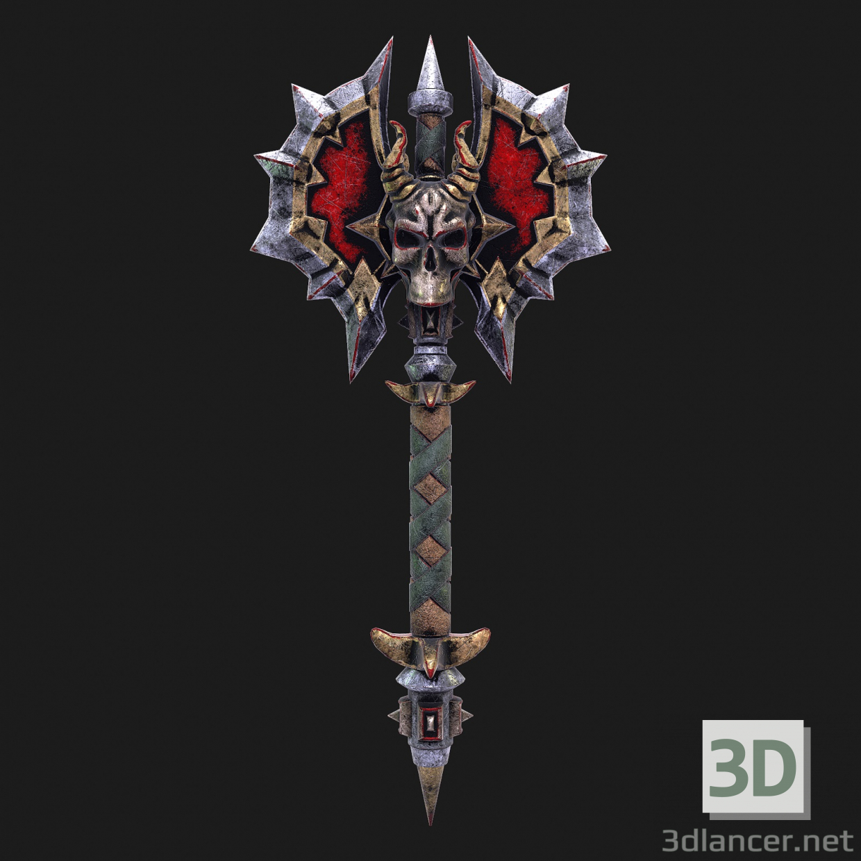 Fantasy Axe 2 3D-Modell 3D-Modell kaufen - Rendern