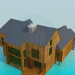 3d model Wooden house - preview